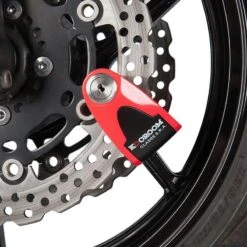 Antivol BLOQUE DISQUE ALARME SRA Rouge KOOROOM -Vélorbain Magasin antivol bloque disque alarme sra rouge kooroom 2