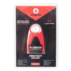 Antivol BLOQUE DISQUE ALARME SRA Rouge KOOROOM -Vélorbain Magasin antivol bloque disque alarme sra rouge kooroom 3