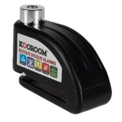 Antivol BLOQUE DISQUE ALUMINIUM AVEC ALARME Noir KOOROOM -Vélorbain Magasin antivol bloque disque aluminium avec alarme noir kooroom 5