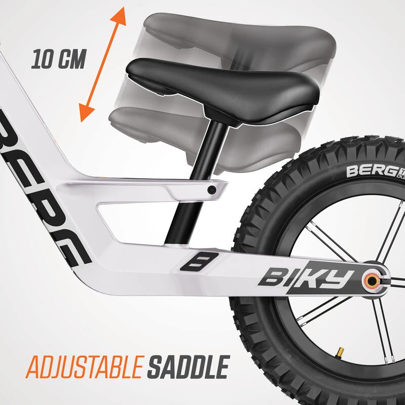 BERG Biky Cross Blanc 12 Inch Vélo Enfant Draisienne Avec Frein à Mains 5 BERG Biky Cross Blanc 12 Inch Vélo Enfant Draisienne Avec Frein à Mains – Image 3