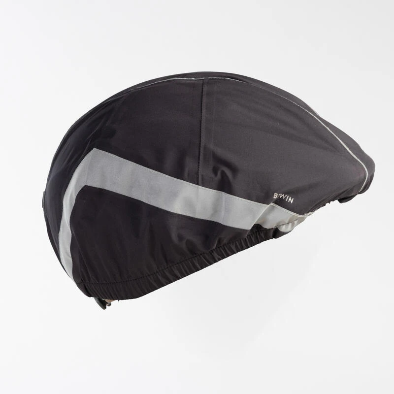 BTWIN COUVRE CASQUE IMPERMEABLE - VISIBILITE NUIT 940 NOIR 4 BTWIN COUVRE CASQUE IMPERMEABLE - VISIBILITE NUIT 940 NOIR – Image 2