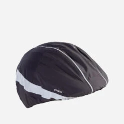 BTWIN COUVRE CASQUE IMPERMEABLE - VISIBILITE NUIT 940 NOIR