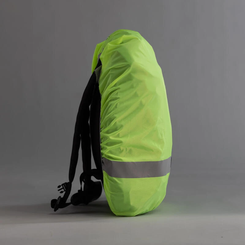 BTWIN COUVRE SAC IMPERMEABLE VISIBILITE JOUR NUIT JAUNE FLUO 5 BTWIN COUVRE SAC IMPERMEABLE VISIBILITE JOUR NUIT JAUNE FLUO – Image 3