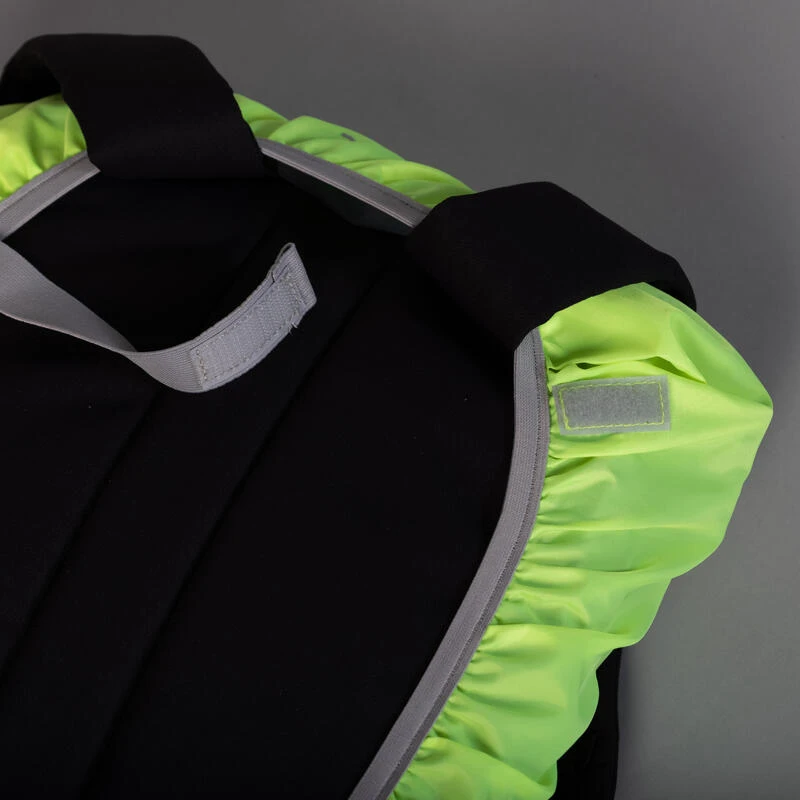 BTWIN COUVRE SAC IMPERMEABLE VISIBILITE JOUR NUIT JAUNE FLUO 8 BTWIN COUVRE SAC IMPERMEABLE VISIBILITE JOUR NUIT JAUNE FLUO – Image 6