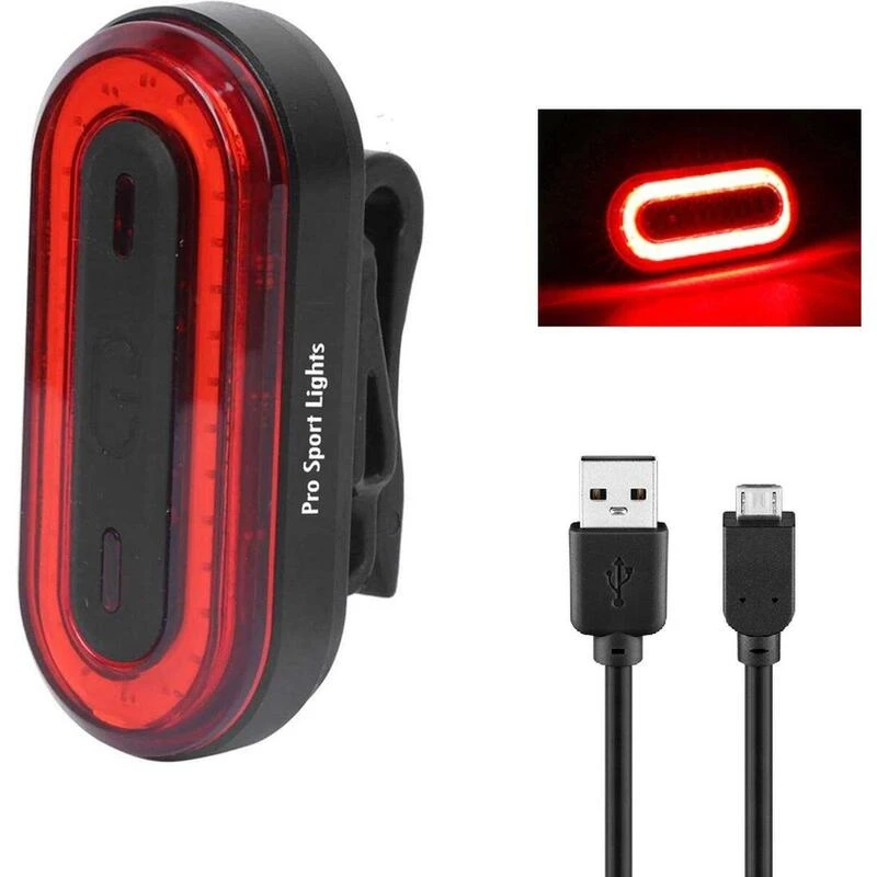 Feu Arrière Rouge - Rechargeable Par USB - Feu De Vélo LED 3 Feu Arrière Rouge - Rechargeable Par USB - Feu De Vélo LED