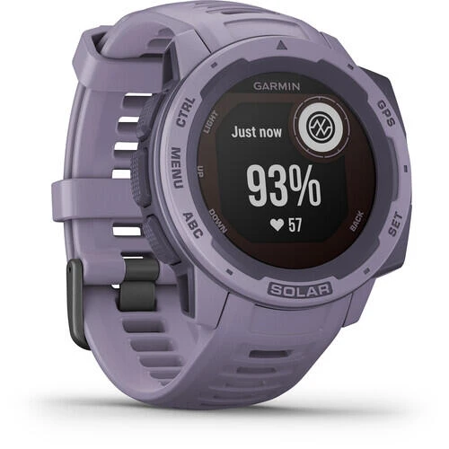 Garmin Instinct Solar Mauve Orchidée - Reconditionné Officiel 4 Garmin Instinct Solar Mauve Orchidée - Reconditionné Officiel – Image 2