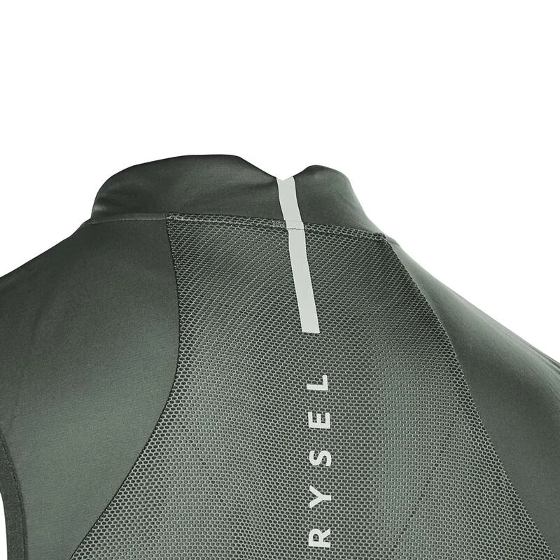 GILET COUPE-VENT VELO ROUTE HOMME - RACER Kaki 6 GILET COUPE-VENT VELO ROUTE HOMME - RACER Kaki – Image 4