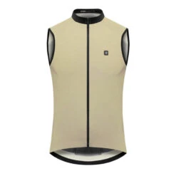 Gilet Vélo Coupe-vent Homme Cyclisme V1 Foraker Beige