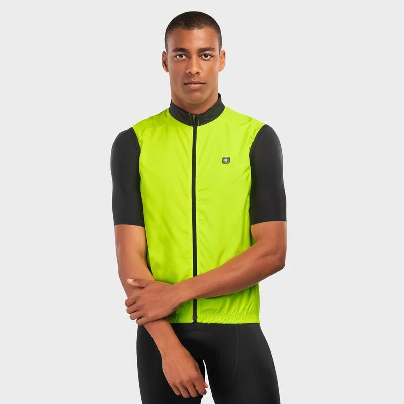 Gilet Vélo Coupe-vent Homme Cyclisme V1 Langkawi Jaune Brillant 3 Gilet Vélo Coupe-vent Homme Cyclisme V1 Langkawi Jaune Brillant