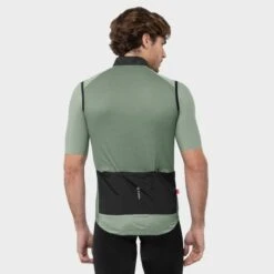Vélorbain Magasin -Vélorbain Magasin gilet velo coupe vent homme cyclisme v1 melbourne vert olive 1