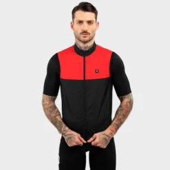 Gilet Vélo Coupe-vent Homme Cyclisme V1 Richmond Noir