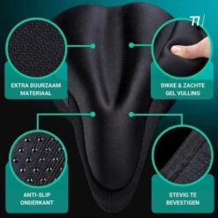 Housse De Selle De Vélo En Gel + Housse De Pluie étanche -Vélorbain Magasin housse de selle de velo en gel housse de pluie etanche 3