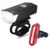 Kit D'éclairage LED Pour Vélo - Rechargeable Par USB - 300 Et 120 Lumens -Vélorbain Magasin kit declairage led pour velo rechargeable par usb 300 et 120 lumens