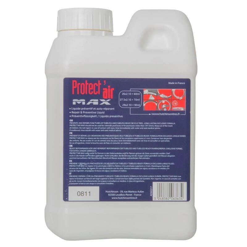 HUTCHINSON LIQUIDE PREVENTIF POUR PNEU VELO - PROTECT'AIR MAX TUBELESS 1L 4 HUTCHINSON LIQUIDE PREVENTIF POUR PNEU VELO - PROTECT'AIR MAX TUBELESS 1L – Image 2