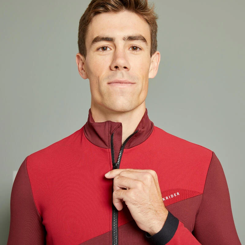 Rockrider MAILLOT Manches Longues Vélo VTT XC Mi Saison Homme Rouge 4 Rockrider MAILLOT Manches Longues Vélo VTT XC Mi Saison Homme Rouge – Image 2