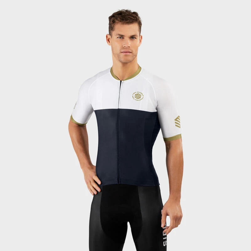 Maillot Vélo Manches Courtes Homme Cyclisme M2 Superclass Bleu Marine 3 Maillot Vélo Manches Courtes Homme Cyclisme M2 Superclass Bleu Marine