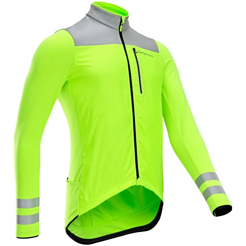 MAILLOT VELO ROUTE MANCHES LONGUES MI-SAISON HOMME - RC500 VISIBLE EN17353 4 MAILLOT VELO ROUTE MANCHES LONGUES MI-SAISON HOMME - RC500 VISIBLE EN17353 – Image 2