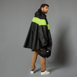 BTWIN PONCHO PLUIE VISIBILITE JOUR VELO VILLE 120 NOIR JAUNE FLUO 14 BTWIN PONCHO PLUIE VISIBILITE JOUR VELO VILLE 120 NOIR JAUNE FLUO -Vélorbain Magasin poncho pluie visibilite jour velo ville 120 noir jaune fluo 2