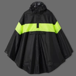 BTWIN PONCHO PLUIE VISIBILITE JOUR VELO VILLE 120 NOIR JAUNE FLUO 20 BTWIN PONCHO PLUIE VISIBILITE JOUR VELO VILLE 120 NOIR JAUNE FLUO -Vélorbain Magasin poncho pluie visibilite jour velo ville 120 noir jaune fluo 8