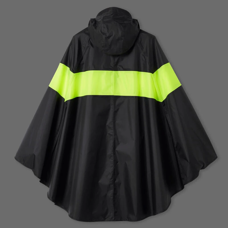 BTWIN PONCHO PLUIE VISIBILITE JOUR VELO VILLE 120 NOIR JAUNE FLUO 12 BTWIN PONCHO PLUIE VISIBILITE JOUR VELO VILLE 120 NOIR JAUNE FLUO – Image 10