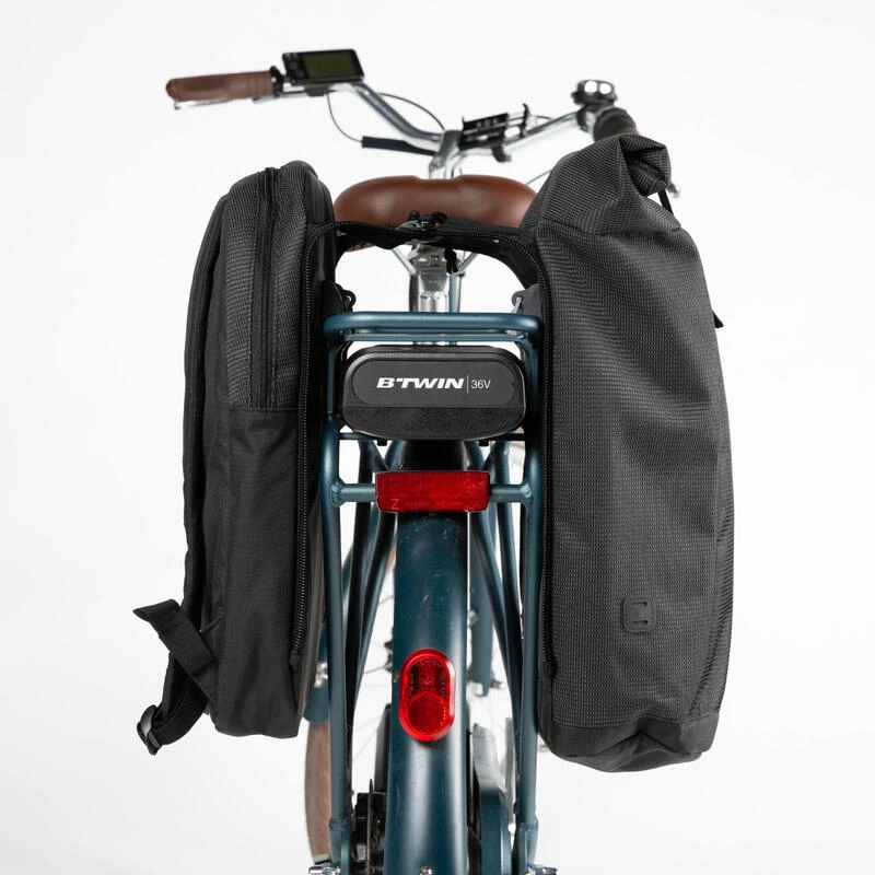 BTWIN SAC A DOS VELO POUR PORTE BAGAGES DOUBLE 27 LITRES REFLECTIF 8 BTWIN SAC A DOS VELO POUR PORTE BAGAGES DOUBLE 27 LITRES REFLECTIF – Image 6