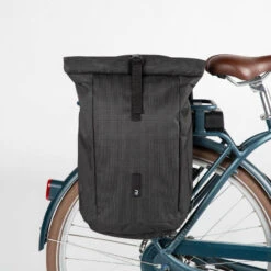 BTWIN SAC A DOS VELO POUR PORTE BAGAGES DOUBLE 27 LITRES REFLECTIF 18 BTWIN SAC A DOS VELO POUR PORTE BAGAGES DOUBLE 27 LITRES REFLECTIF -Vélorbain Magasin sac a dos velo pour porte bagages double 27 litres reflectif 6
