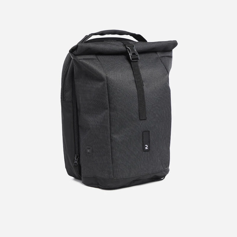 BTWIN SAC A DOS VELO POUR PORTE BAGAGES DOUBLE 27 LITRES REFLECTIF 3 BTWIN SAC A DOS VELO POUR PORTE BAGAGES DOUBLE 27 LITRES REFLECTIF