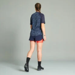 Rockrider SHORT VELO VTT EXPL 100 FEMME BLEU ROSE 11 Rockrider SHORT VELO VTT EXPL 100 FEMME BLEU ROSE -Vélorbain Magasin short velo vtt expl 100 femme bleu rose 2