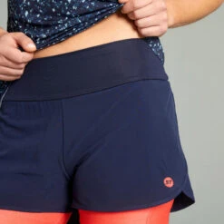 Rockrider SHORT VELO VTT EXPL 100 FEMME BLEU ROSE 12 Rockrider SHORT VELO VTT EXPL 100 FEMME BLEU ROSE -Vélorbain Magasin short velo vtt expl 100 femme bleu rose 3