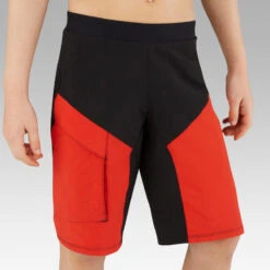 Rockrider SHORT VTT ENFANT 500 NOIR ROUGE 12 Rockrider SHORT VTT ENFANT 500 NOIR ROUGE -Vélorbain Magasin short vtt enfant 500 noir rouge 2