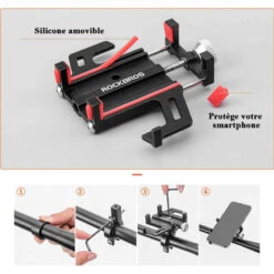 ROCKBROS Support Métallique De Smarphone 14 ROCKBROS Support Métallique De Smarphone -Vélorbain Magasin support metallique de smarphone 5