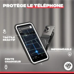 Shapeheart Support Porte Téléphone Pour Guidon De Vélo (Téléphone 2XL) -Vélorbain Magasin support porte telephone pour guidon de velo telephone 2xl 2