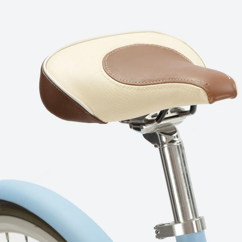 VÉLO DE VILLE ELECTRIQUE 330w - PNEUS 700c - LÉGER 18kg - CONFORT BLEU CLAIR 6 VÉLO DE VILLE ELECTRIQUE 330w - PNEUS 700c - LÉGER 18kg - CONFORT BLEU CLAIR – Image 4