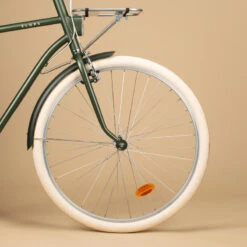 VELO DE VILLE ELOPS 520 CADRE HAUT KAKI 16 VELO DE VILLE ELOPS 520 CADRE HAUT KAKI -Vélorbain Magasin velo de ville elops 520 cadre haut kaki 4