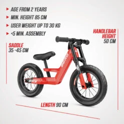 Berg Vélo D’équilibre Biky City Rouge 13 Berg Vélo D’équilibre Biky City Rouge -Vélorbain Magasin velo dequilibre biky city rouge 4