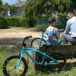 VÉLO ENFANT JUNIOR STYLE BMX - BLEU LAGON 11 VÉLO ENFANT JUNIOR STYLE BMX - BLEU LAGON -Vélorbain Magasin velo enfant junior style bmx bleu lagon 4