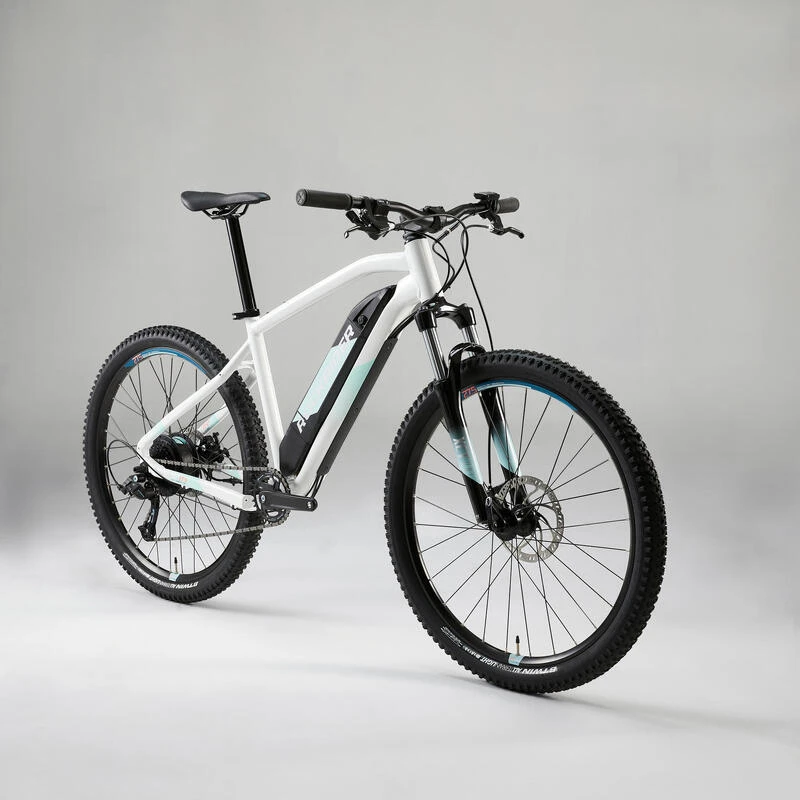 Rockrider Vélo VTT électrique Semi-rigide 27'5", E-ST100 BLANC 4 Rockrider Vélo VTT électrique Semi-rigide 27'5", E-ST100 BLANC – Image 2