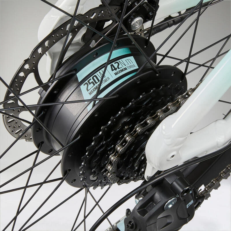 Rockrider Vélo VTT électrique Semi-rigide 27'5", E-ST100 BLANC 8 Rockrider Vélo VTT électrique Semi-rigide 27'5", E-ST100 BLANC – Image 6