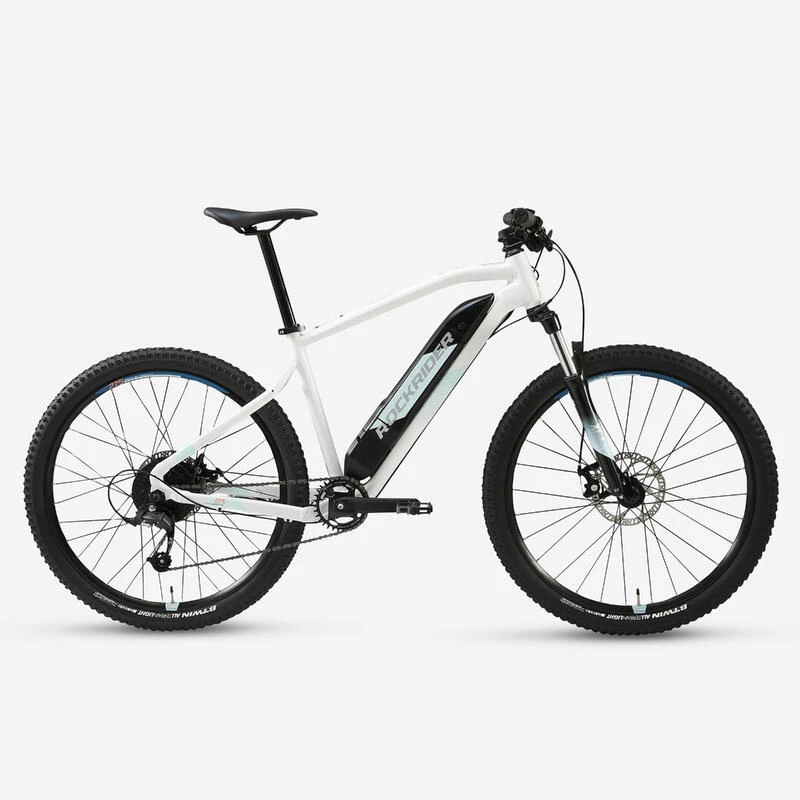 Rockrider Vélo VTT électrique Semi-rigide 27'5", E-ST100 BLANC 3 Rockrider Vélo VTT électrique Semi-rigide 27'5", E-ST100 BLANC