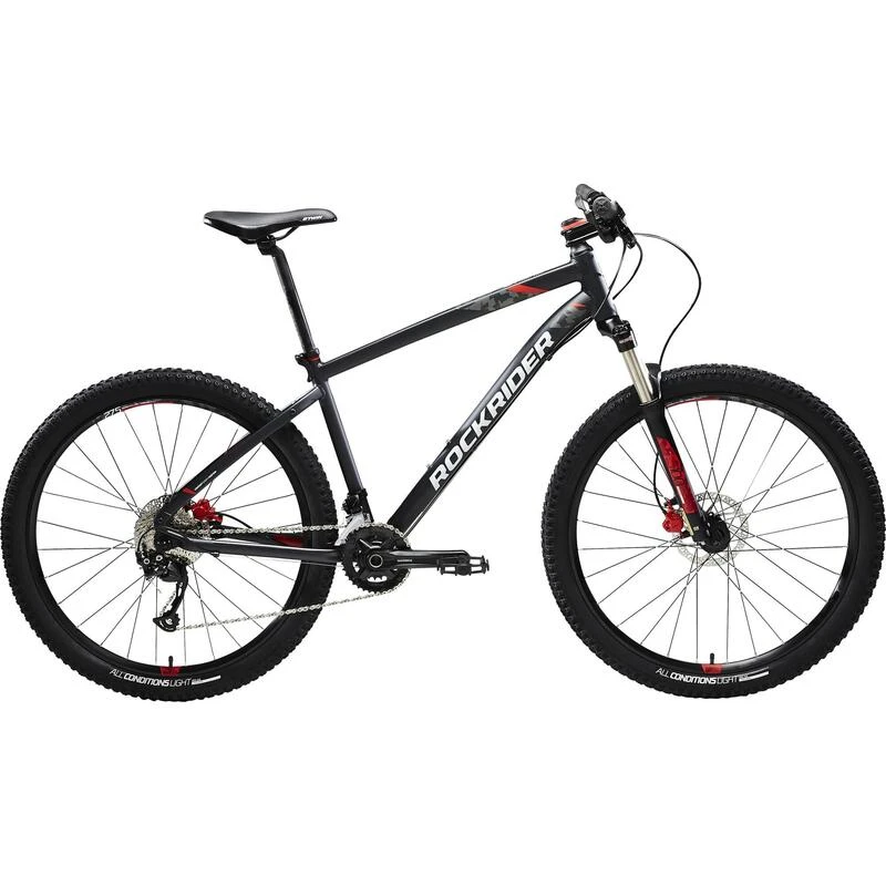 Rockrider VÉLO VTT ST 540 NOIR ROUGE 27,5" 5 Rockrider VÉLO VTT ST 540 NOIR ROUGE 27,5" – Image 3