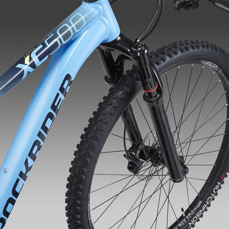 Rockrider Vélo VTT XC 500 29" Semi Rigide EAGLE 1x12 Bleu Ciel 10 Rockrider Vélo VTT XC 500 29" Semi Rigide EAGLE 1x12 Bleu Ciel – Image 8