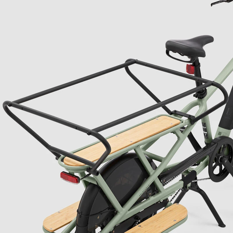 BTWIN VELOCARGO ELECTRIQUE LONGTAIL CHARGEMENT ARRIERE R500E Vert Clair 7 BTWIN VELOCARGO ELECTRIQUE LONGTAIL CHARGEMENT ARRIERE R500E Vert Clair – Image 5