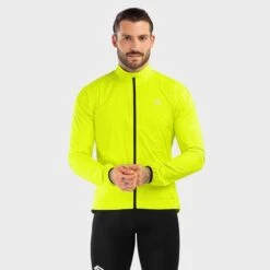 Veste De Pluie Vélo Homme Cyclisme J2 Sveti Jure Jaune Brillant