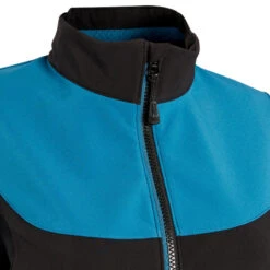 Rockrider VESTE HIVER VTT FEMME TURQUOISE NOIR 20 Rockrider VESTE HIVER VTT FEMME TURQUOISE NOIR -Vélorbain Magasin veste hiver vtt femme turquoise noir 8