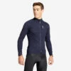 Veste Hiver VTT Manches Longues Rockrider Bleu Nuit -Vélorbain Magasin veste hiver vtt manches longues rockrider bleu nuit