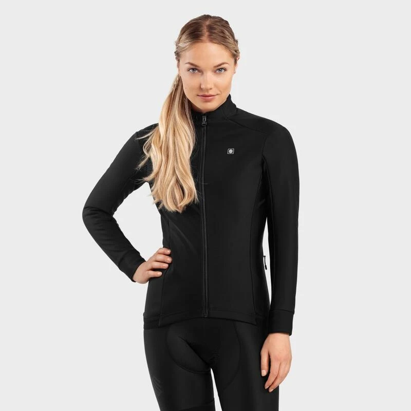 Veste Vélo Softshell Femme Cyclisme J1 Vermont Noir 3 Veste Vélo Softshell Femme Cyclisme J1 Vermont Noir