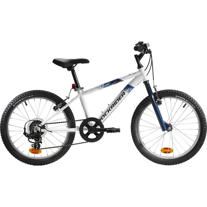VTT ENFANT ROCKRIDER ST 120 20 POUCES 6-9 Ans BLANC BLEU 3 VTT ENFANT ROCKRIDER ST 120 20 POUCES 6-9 Ans BLANC BLEU